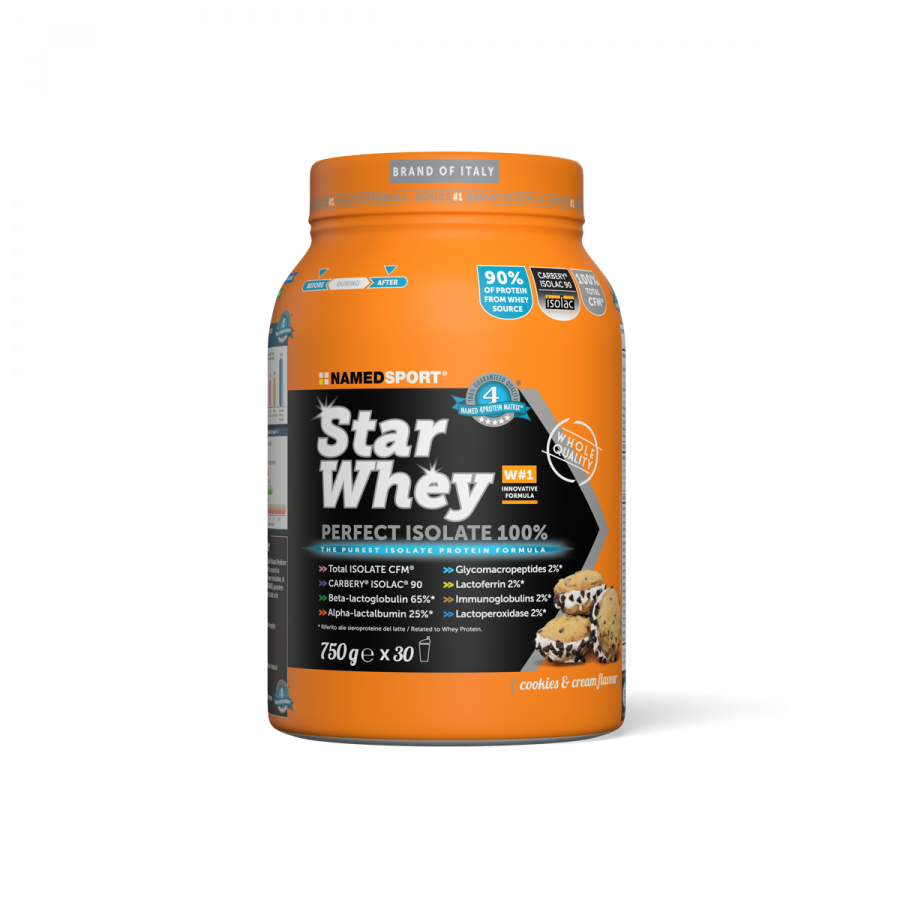 Named Sport Star Whey Isolate 750 gr gusto Cookie e Cream