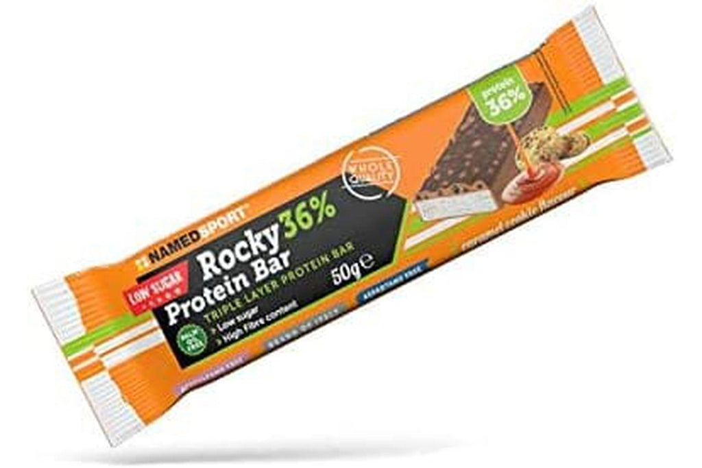 Namedsport Rocky 36% Protein Bar Caramel Cookie, 12 Pezzi - 2070 Gr - Proteika SRLNAMEDSPORT