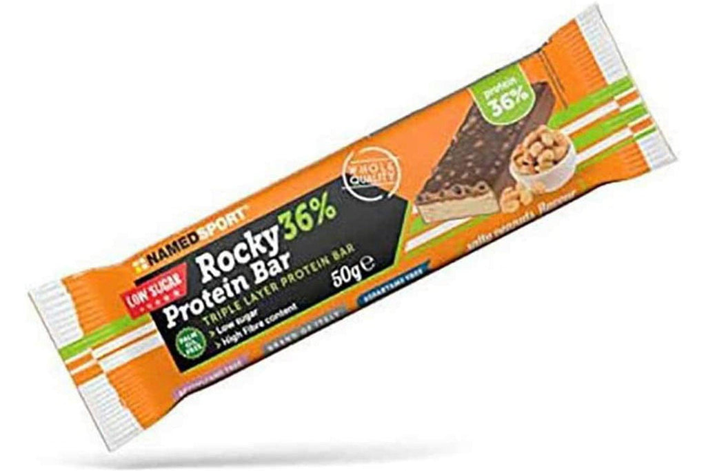 Namedsport Rocky 36% Protein Bar Salty Peanuts, 12 Pezzi - 600 Gr - Proteika SRLNAMEDSPORT