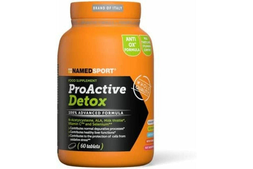 NAMEDSPORT SUPERFOOD Salute e bellezza 60 Unità (Confezione da 1) / Arancio ProActive Detox 60 cpr - Epatoprotettore ad azione antiossidante, a base di N-Acetilcisteina, ALA ed Estratto Vegetale di Cardo Mariano, studiato per favorire le funzioni depurative dell’organismo