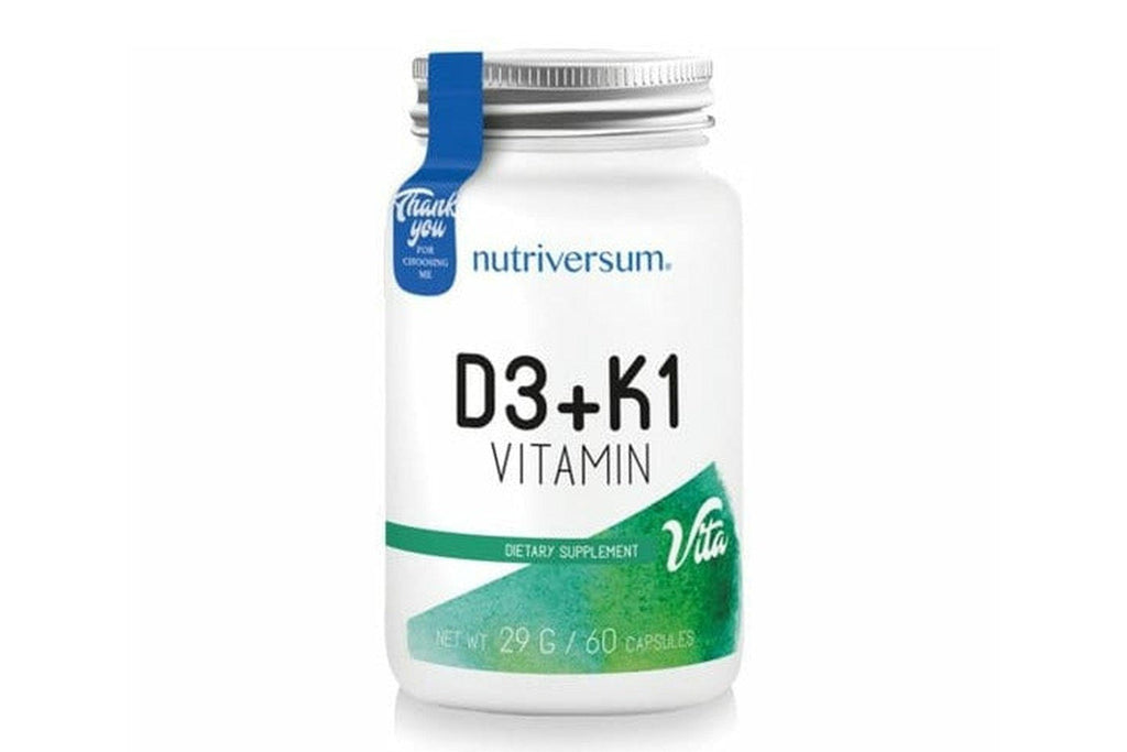 Nutriversum Vitamine e integratori NUTRIVERSUM D3 + K1 VITAMIN 60 CAPS